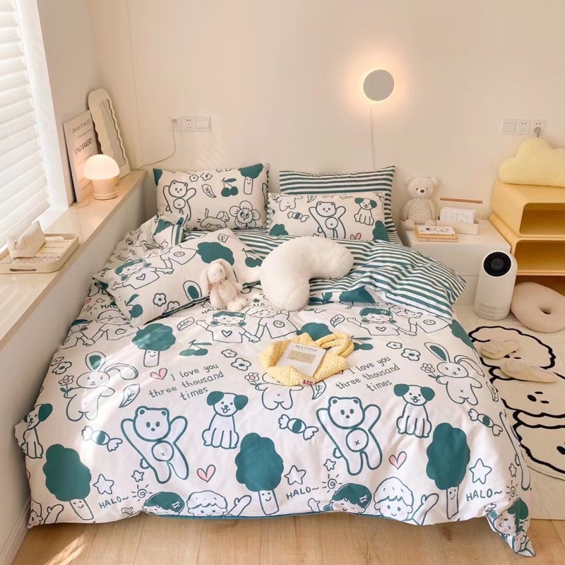 Bộ Chăn Ga Gối COTTON DEMIN (Mật Decor)