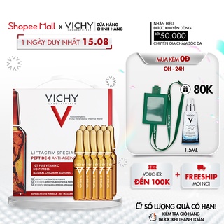 Tinh chất cô đặc giảm nếp nhăn, tươi trẻ da Vichy LiftactivSpecialistPeptideC 1.8mlx10