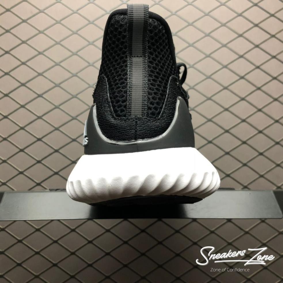 (FREESHIP+HỘP+QUÀ) Giày thể thao sneaker nam nữ ALPHABOUNCE Beyond 2018 Black white đen đế trắng