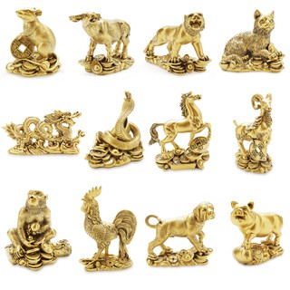 Bộ Tượng Đá 12 Con Giáp Cỡ Đại Mạ Đồng