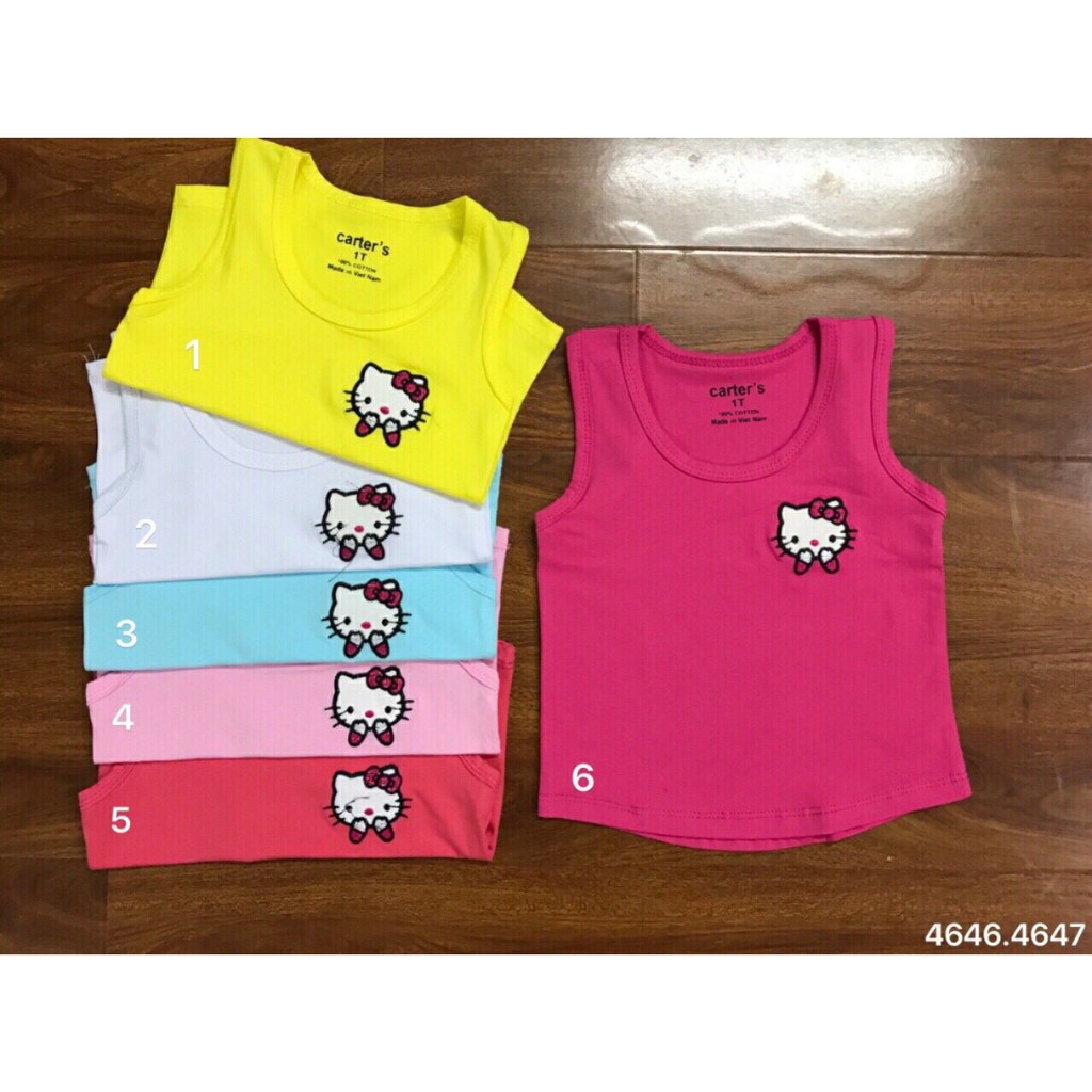 Combo 03 Áo ba lỗ Kitty cho bé gái