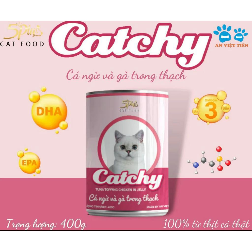 PATE MÈO CATCHY LON 400GR ĐỦ VỊ