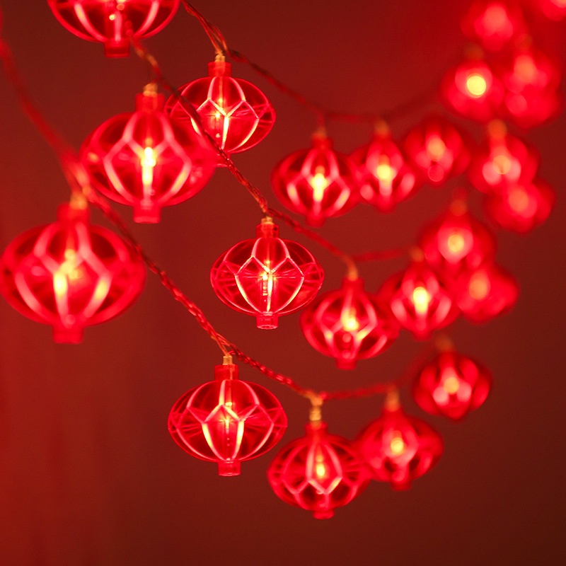 Dây Đèn Lồng Trang Trí Năm Mới 1.6 / 2m