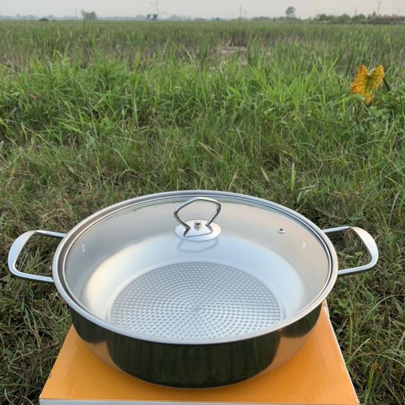 NỒI LẨU BẾP TỪ INOX  ĐẠT TƯỜNG  DÙNG ĐƯỢC TẤT CẢ CÁC LOẠI BẾP