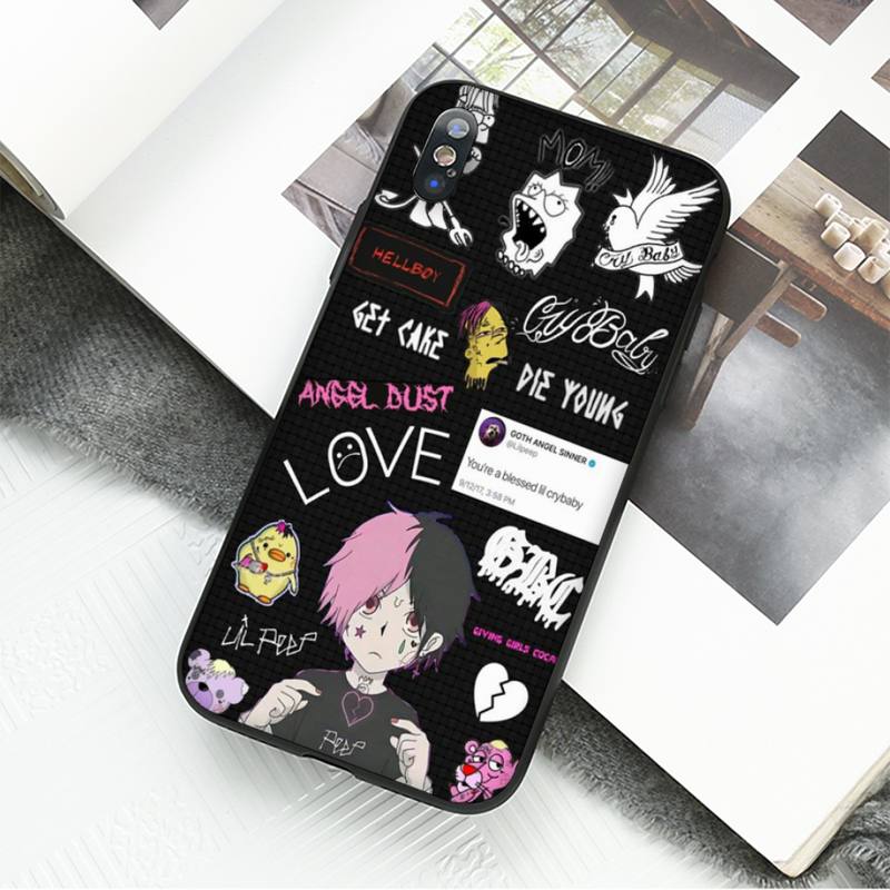 Ốp Điện Thoại Họa Tiết Lil Peep Hellboy Love Album Cho Iphone 7 8 Plus X Xs Max Xr 11 12 Mini Pro Max