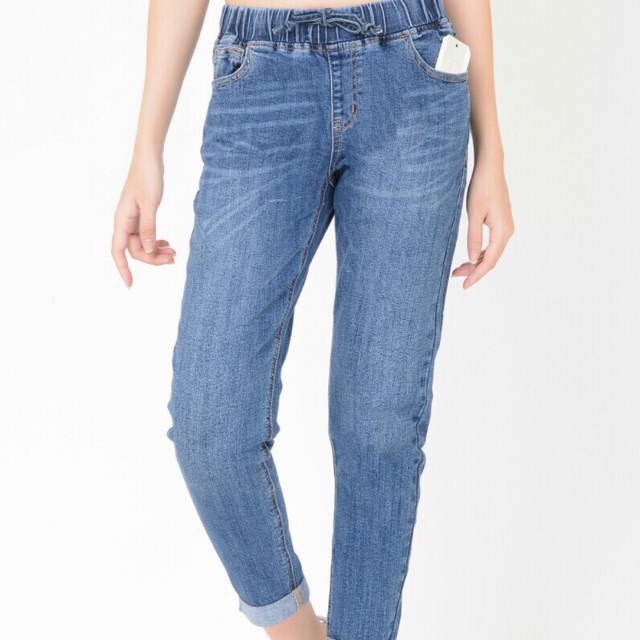 Quần jeans boy cạp chun