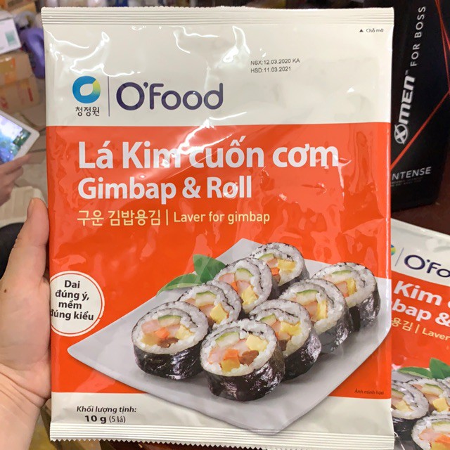 LÁ KIM CUỐN CƠM GIMBAP & ROLL 10g (5 lá)