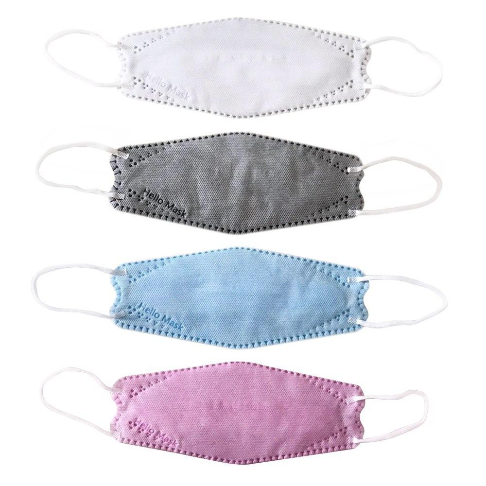 Hộp 10 khẩu trang 4D kháng khuẩn Hello Mask - 5 màu lựa chọn