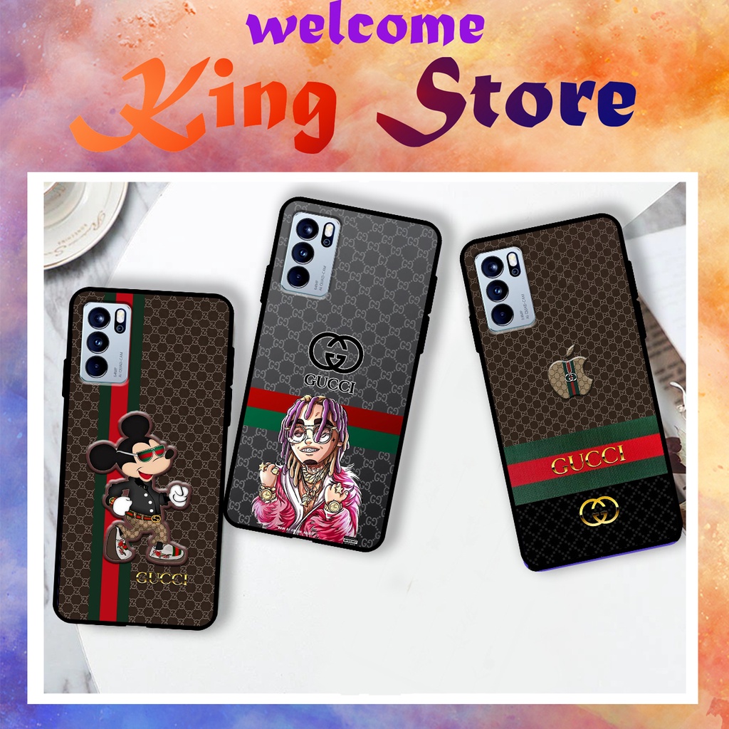 [HOT] Ốp lưng Oppo Reno 4/Reno 4 Pro/Reno 5/Reno 6/Reno 6Z in hình GUÇĆÏ sang trọng, giá tốt