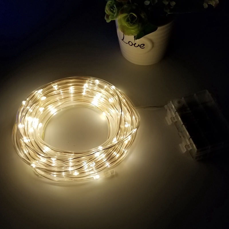 Dây Đèn Led Trang Trí Giáng Sinh Chống Nước Dài 5/10m, 8 Chế Độ