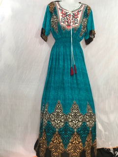 Đầm lanh maxi ( đầm đi biển)
