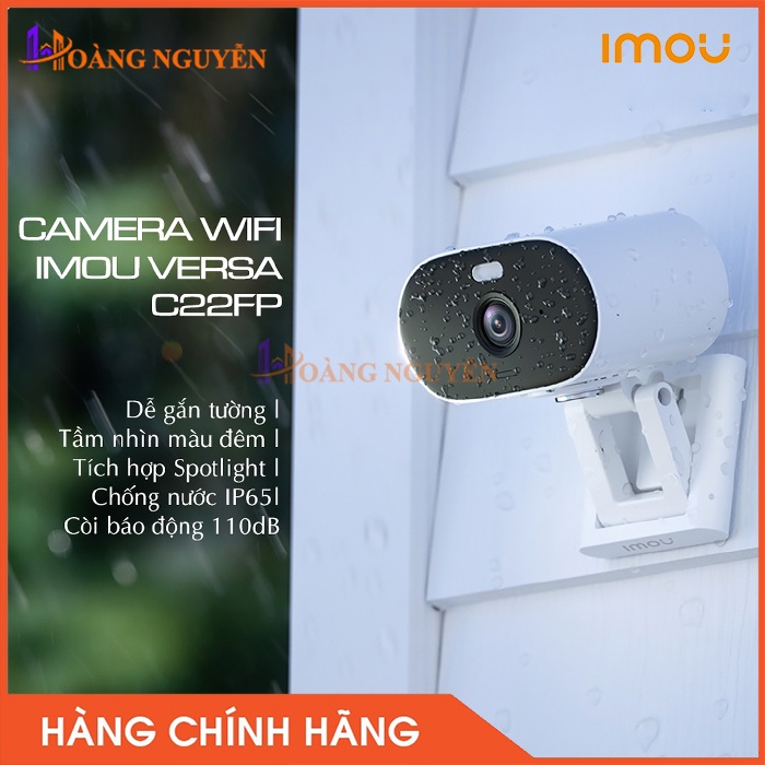 camera WiFi IMOU Versa IPC-C22FP , Tích hợp mic thu âm , Tầm nhìn ban đêm hồng ngoại , kết hợp giữa Đế từ tính