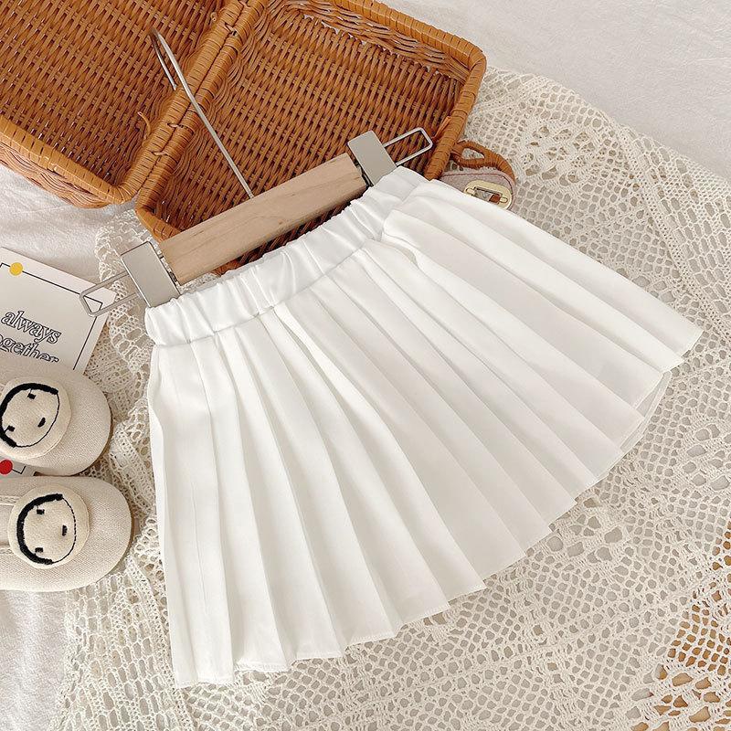 [Babycat] Chân Váy Voan Ngắn Xếp Ly Phong Cách Hàn Quốc Nhật Bản Kiểu Mới Chống Chói Mùa Hè Dành Cho Bé Gái