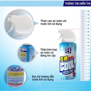 BÌNH XỊT LÀM LẠNH TỨC THÌ 180ml Cực Phê