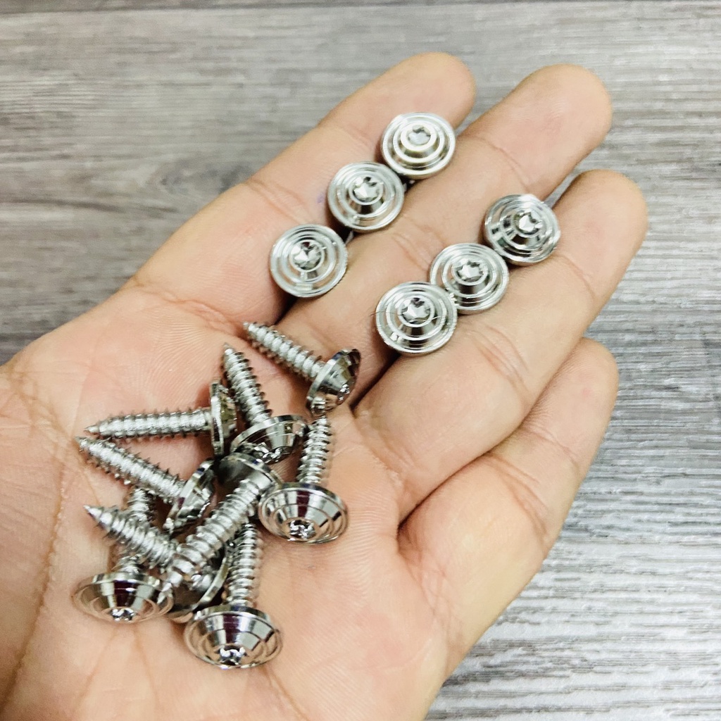 Ốc salaya inox lắp dàn áo, gác chân, đĩa phuộc xe máy từ 4ly, 5ly, 6ly, 8ly đầy đủ kích thước