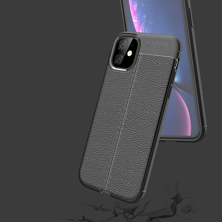 Ốp lưng iPhone 11 Pro silicon giả da Auto Focus