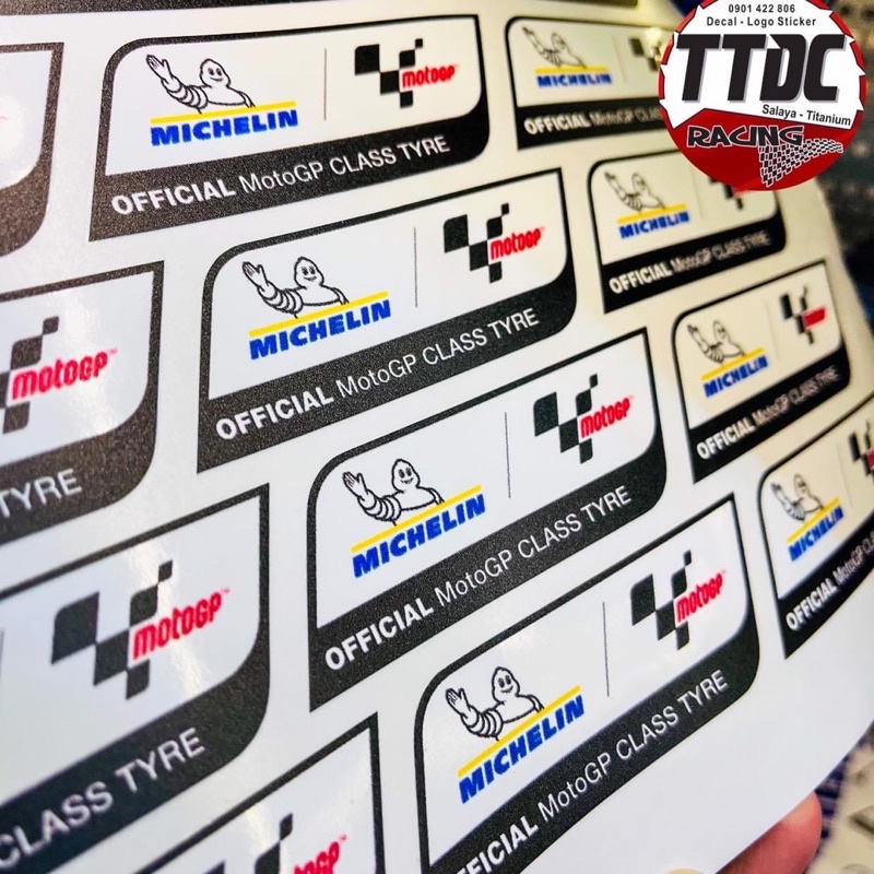 Tem Michelin Chính Hãng Chất Liệu Uv mực nổi cực đẹp ✌