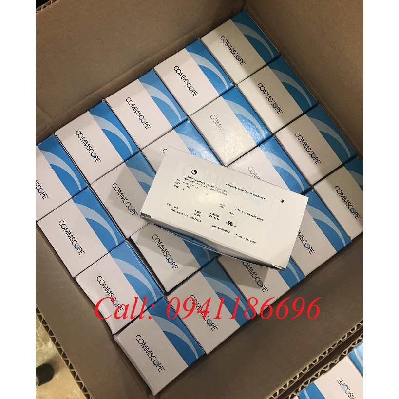 Đầu bấm hạt mạng bọc sắt chống nhiễu FTP RJ45 Cat5/cat6 CommScope