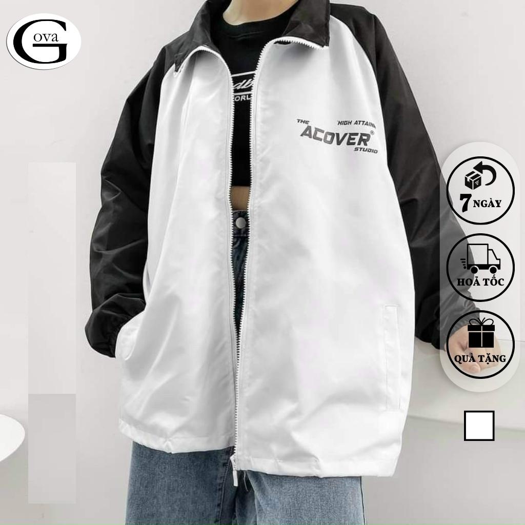 Áo Khoác Bomber Dù ACOVER Nam Nữ Ulzzang Unisex Kiểu Form Rộng 2 Lớp Jacket GOVA