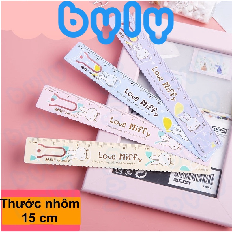 Thước kẻ nhôm bền đẹp không gãy Love Miffy M&G FRL96053 - ByLy Store