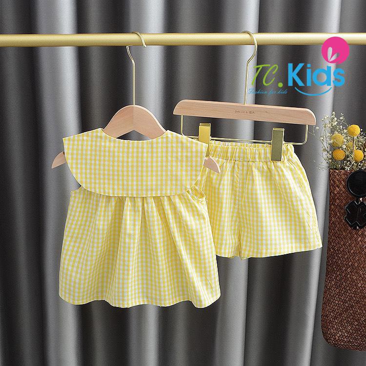 Bộ thun caro cho bé