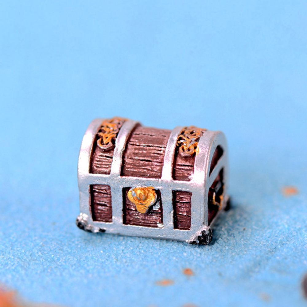 Đồ Trang Trí Bể Cá Hình Rương Kho Báu Thú Vị Độc Đáo