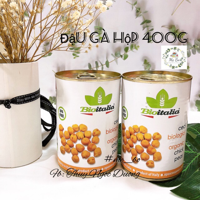 [BIOITALIA] ĐẬU GÀ ĐÓNG HỘP HỮU CƠ 400g