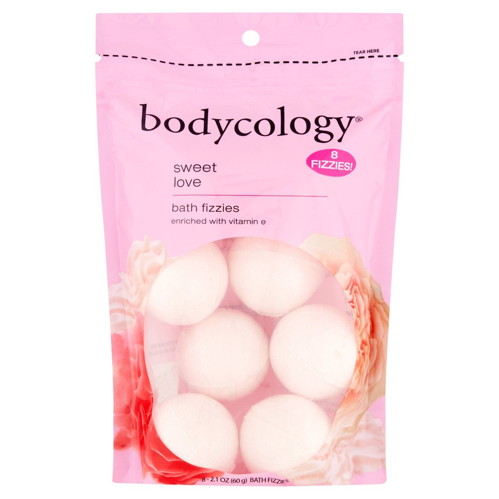 Bom tắm viên thả bồn tắm Bodycology Bath Fizzies with Vitamin E, 8viên-500gr có bill Mỹ