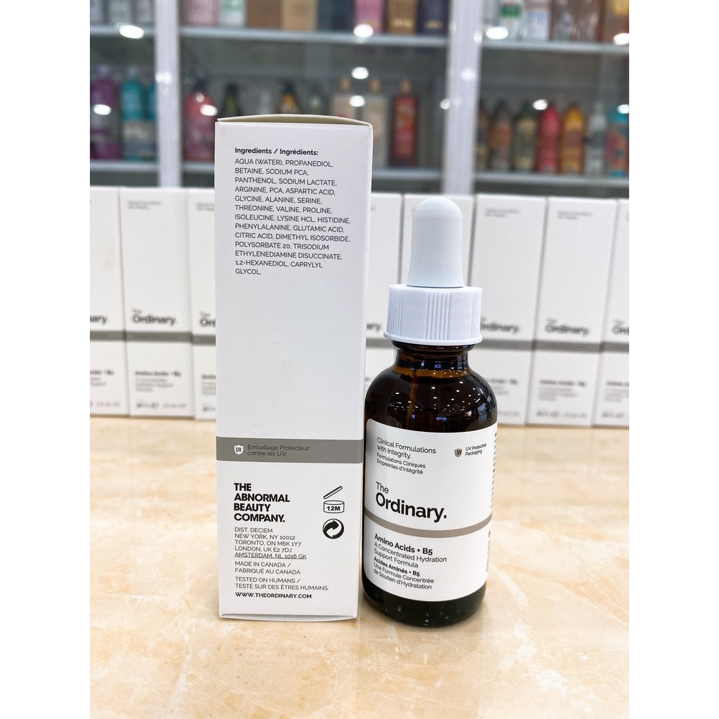 TINH CHẤT THE ORDINARY AMINO ACIDS + B5 DƯỠNG TRẮNG, CẤP ẨM, PHỤC HỒI DA CANADA 30ML