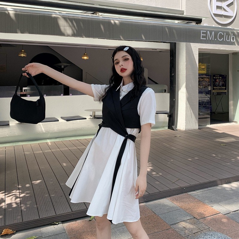 [Mã SKAMA06 giảm 8% tối đa 50K đơn 250K] [HÀNG ĐẸP] - Set váy kèm ghile cá tính năng động- B44- jannahouse | BigBuy360 - bigbuy360.vn