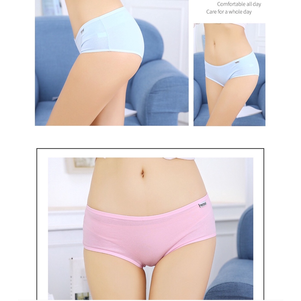 Quần lót cotton kháng khuẩn, màu hồng, thấm mồ hôi tốt, nâng mông hiệu HB, size XL