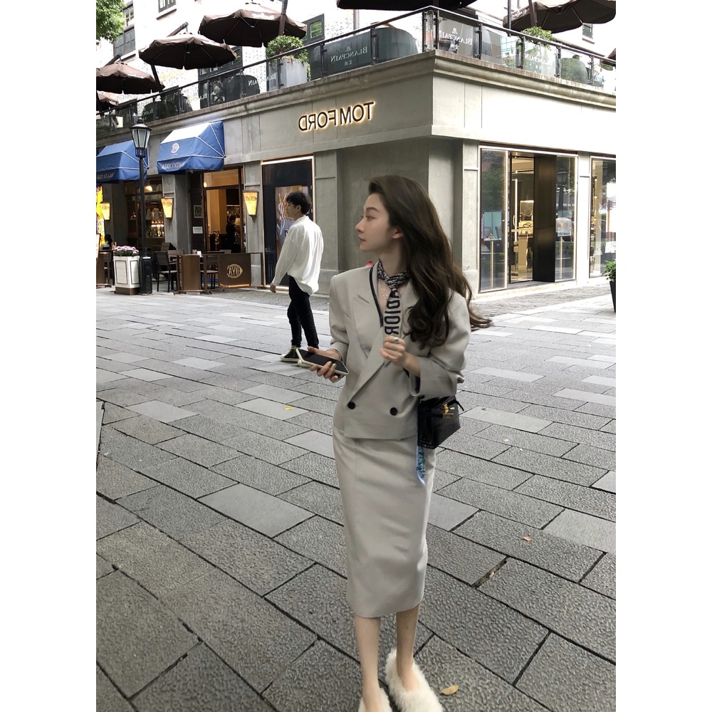 🍁🍁🍁Set Áo Vest Kiểu + Chân Váy Phù Hợp Với Niche Pháp🍁🍁