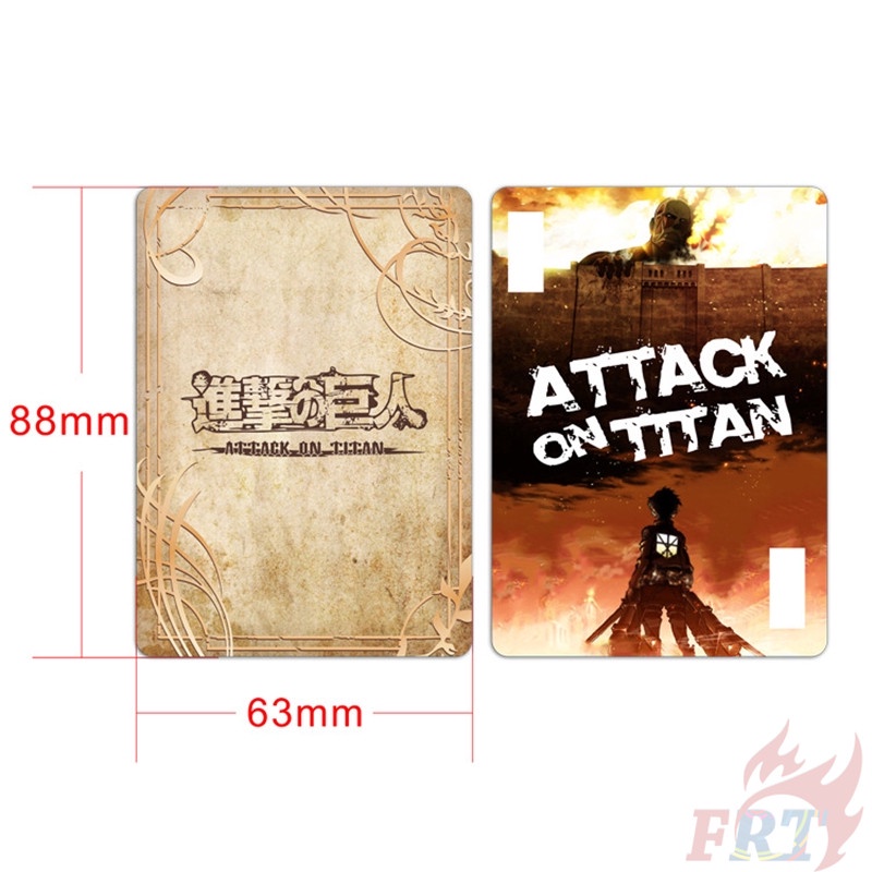 ❀ Attack on Titan Character Playing Cards ❀ 54Pcs/1Set Anime Board Games Cards Hobbies Collection Cards ★ Anime No.1 ★