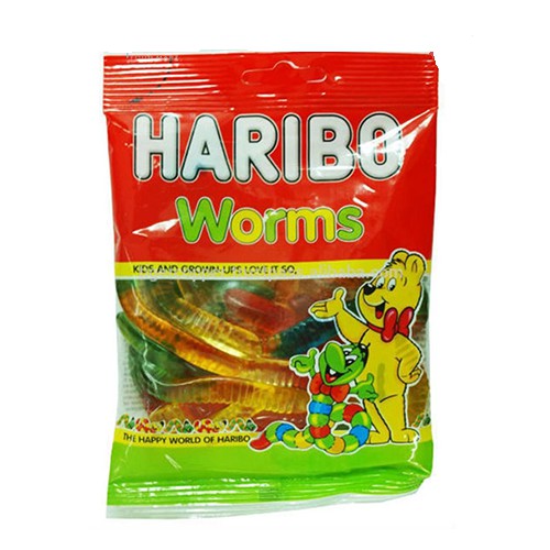 Kẹo dẻo hình giun đất hiệu Haribo 100g