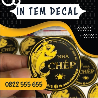 (( 50 nhãn 6cmx6cm dán hộp mỹ phẩm )) in logo dán giá rẻ, Miễn phí thiết kế