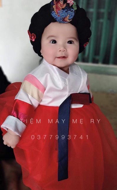 HANBOK ĐỎ CHO BÉ