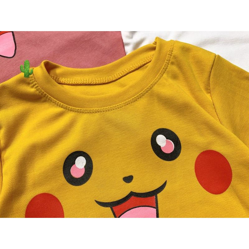 🎀🎀 Áo croptop hình pikachu siêu cưng thun borip mềm mịn💖💖