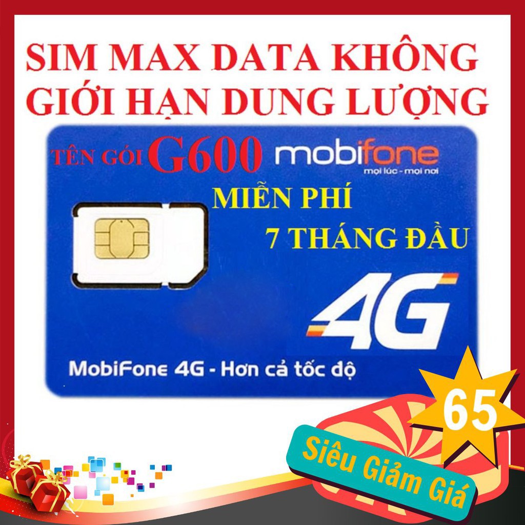 SIM MOBIFONE PHÁT WIFI KHÔNG GIỚI HẠN DUNG LƯỢNG 4G MIỄN PHÍ 7 THÁNG ĐẦU