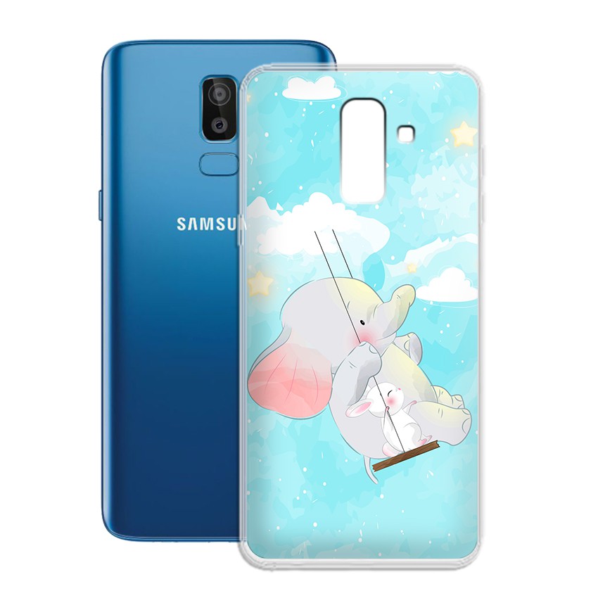 Ốp lưng Samsung Galaxy J8 in họa tiết anime chibi dễ thương - 01057 Silicone Dẻo