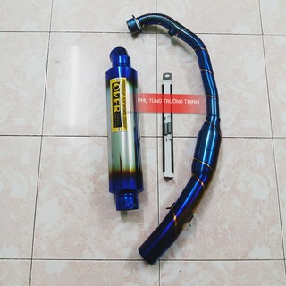 Pô Over Titan _ Full cổ pô bầu hơi titan xịn dành cho Exciter, Winner, Sonic, Ex135....