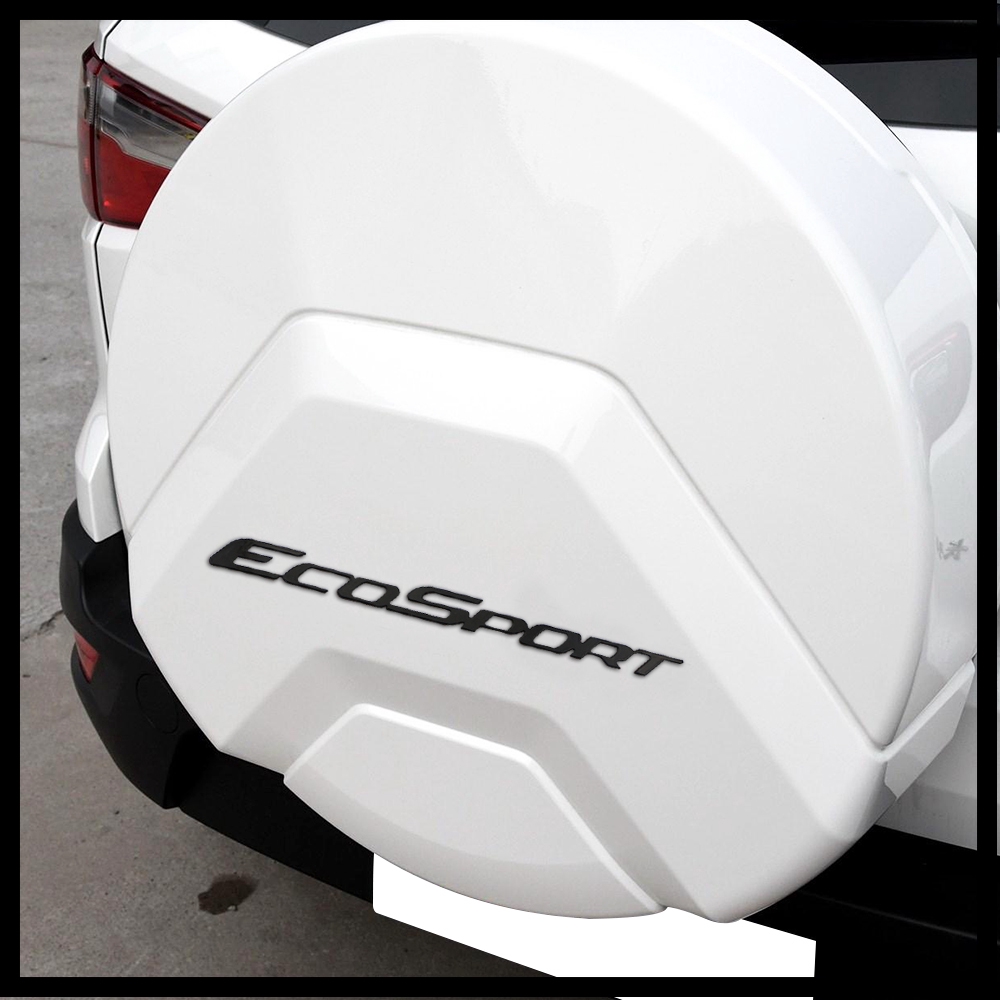 Hình dán trang trí bánh xe dự phòng cho xe Ford New Ecosport 2018 2019