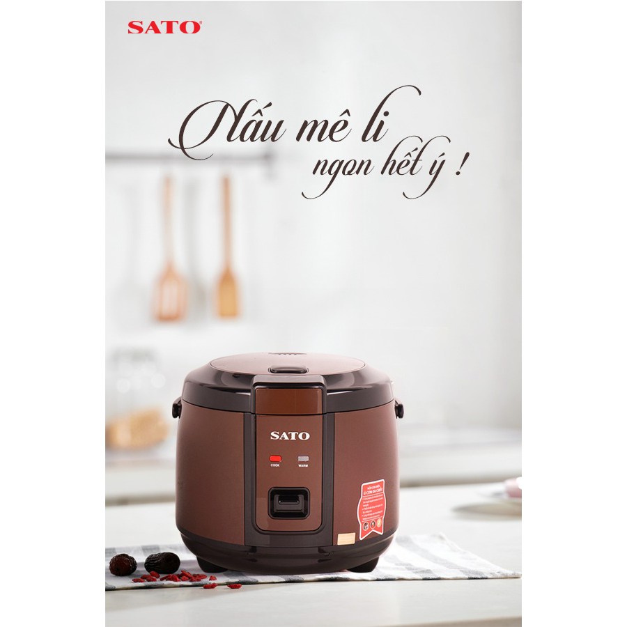 Nồi cơm điện quai xách SATO 18F052 | BigBuy360 - bigbuy360.vn