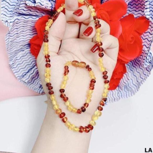 [Mã FAJGT8 giảm 15% đơn 99K] Bộ Vòng hổ phách nhà Ladycare dây cổ và tay cho bé. | BigBuy360 - bigbuy360.vn