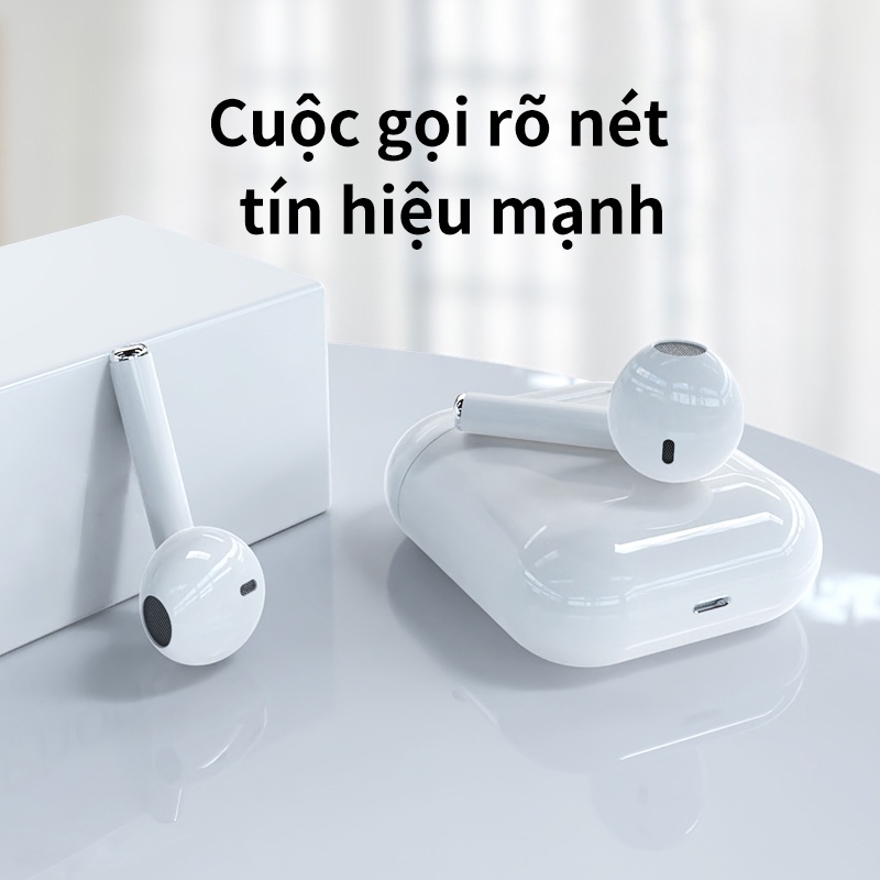 Tai Nghe Bluetooth i12 TWS 5.0 Tai Nghe i12 Không Dây Cao Cấp Chạm Cảm Ứng Âm Thanh Chuẩn HIFI Dùng Cho IOS Và Android