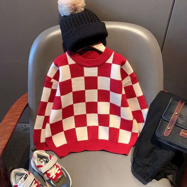 Áo Sweater Cổ Tròn Thiết Kế Mới Thời Trang Dành Cho Bé Trai