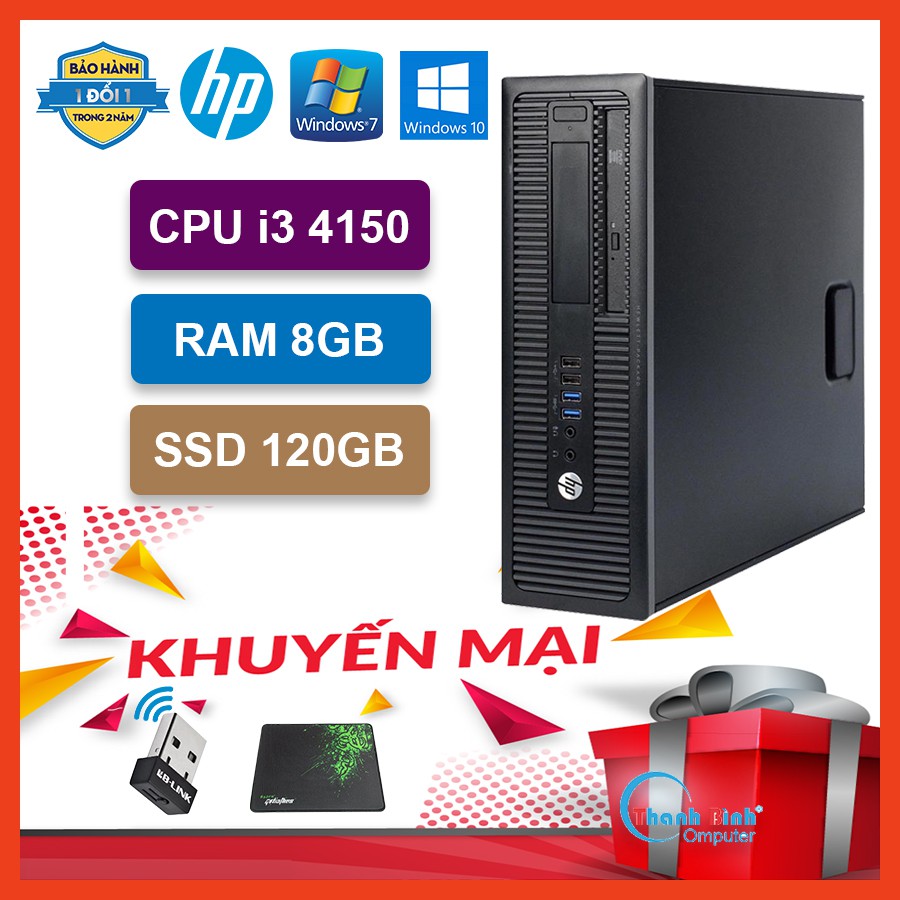 Máy Bộ Văn Phòng 🎉️ThanhBinhPC🎉 Bộ Máy Tính Để Bàn Cũ | HP ProDesk 400G1 ( I3 4150/8G/120G )  - Bảo Hành 12 Tháng. | WebRaoVat - webraovat.net.vn