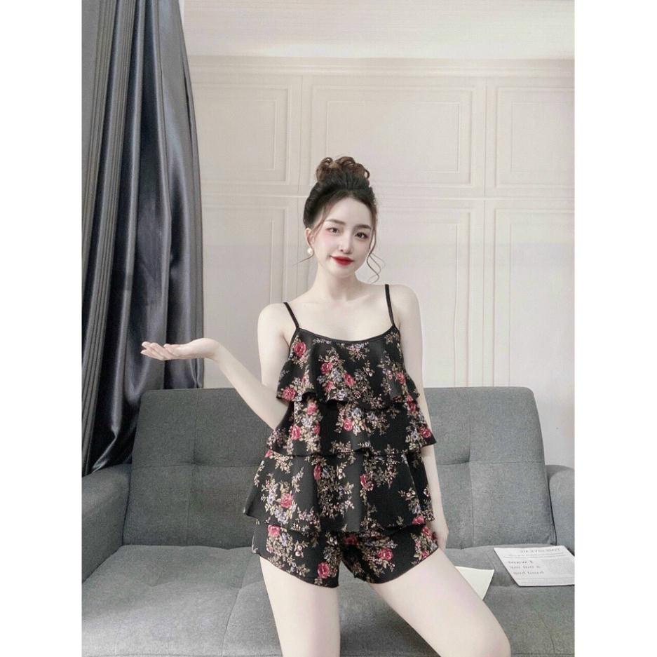 S11 Đồ bộ mặc nhà áo hai dây không cần mặc bra, size dưới 57kg (S11) CAO CẤP | BigBuy360 - bigbuy360.vn