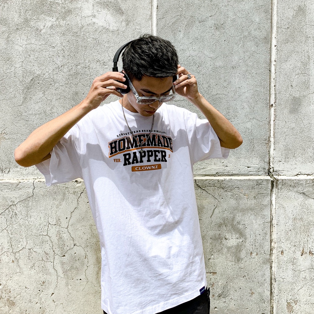 Áo thun tay lỡ local brand Clownz Homemade Rapper phông cổ tròn form rộng cotton unisex nam nữ