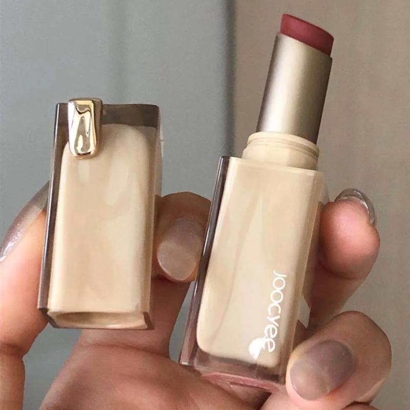 Joocyee 513 Toffee Lip Glaze Matte Water Wave Lipstick Xia Chan Water Light Son môi giữ ẩm và không phai màu Son kem lì không dính Kem chống dính Matte Matte Mirror 516