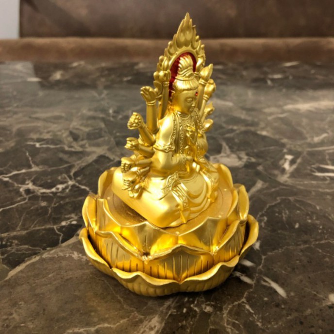 Sản Phẩm Bộ Tượng Đúc Đồng Phật Quan Âm Cao Cấp Trang Trí Taplo Xe Hơi, Ô Tô - Mã A72509 .